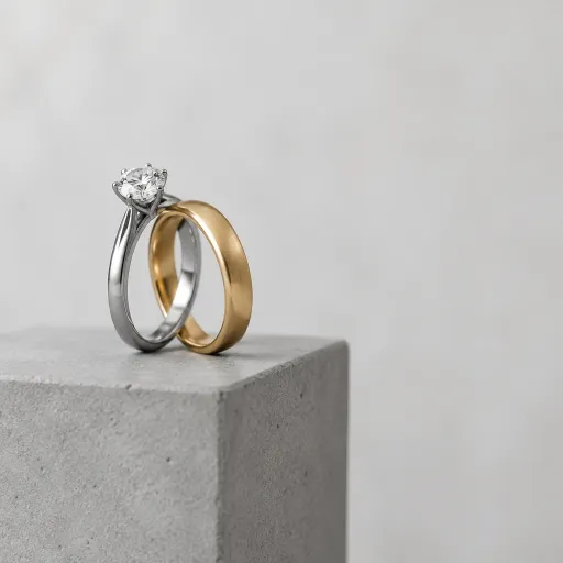 How to Pair Your Engagement Ring and Wedding Band Without a Matching Set