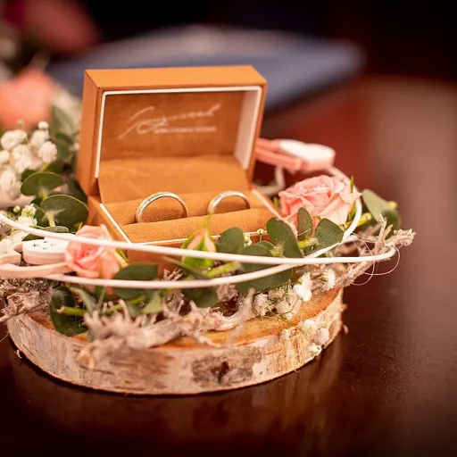 Charoite spheres from Russia for meaningful wedding rings and jewelry