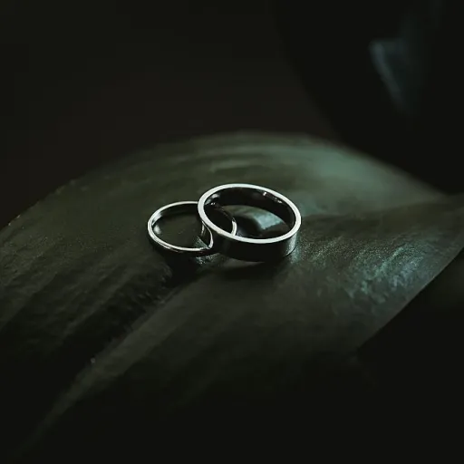 Yellow agate elegance for meaningful wedding rings